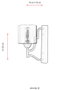 Opviq AP-4162-1E Lámpara de pared Antiquation